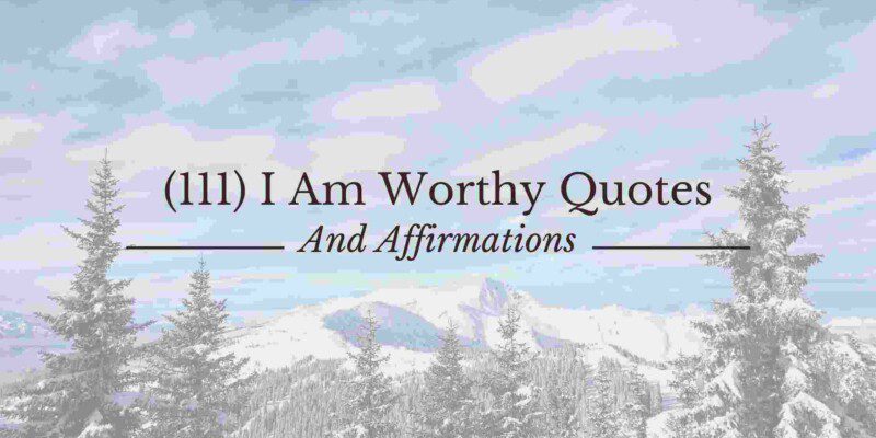 Feeling worthy is a powerful affirmation to embrace.Here are some affirmations for you when you are feeling less than worthy.