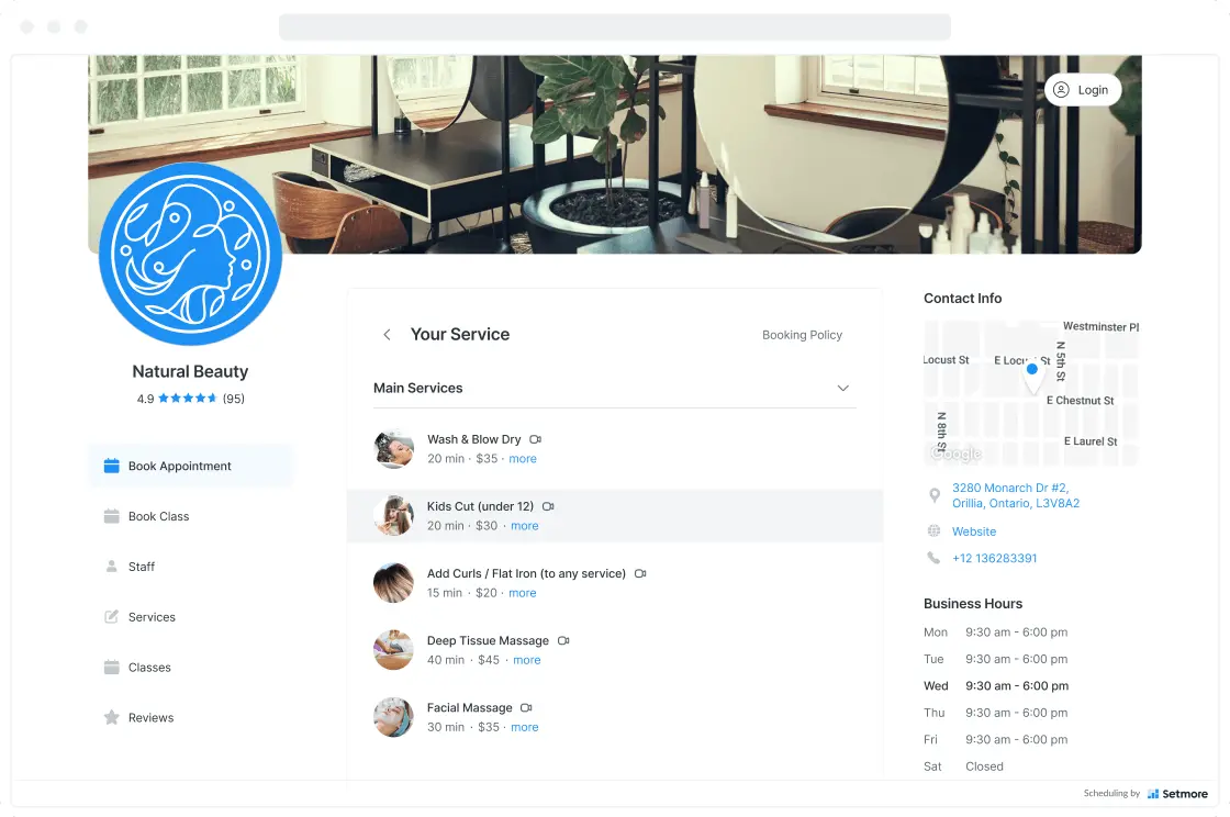 Top 15 Alternatives to Calendly for Online Appointment Scheduling 2 SetMore is a comprehensive appointment scheduling software that allows businesses to manage their bookings, appointments, and schedules efficiently. This software offers a wide range of features, including online booking, automated reminders, customer revi