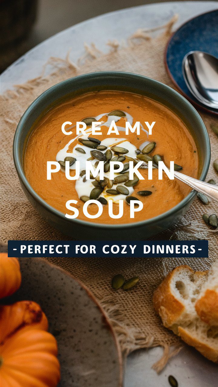 10 Must-Try Pumpkin Recipes for Fall 19 After a long day, there's nothing like a bowl of creamy pumpkin soup to warm you up. This recipe is simple yet flavorful, perfect for a cozy dinner at home.