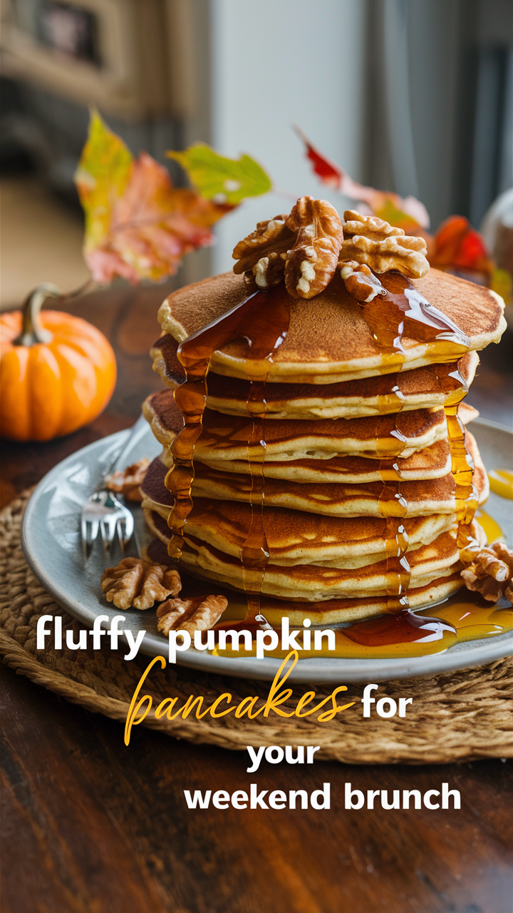 10 Must-Try Pumpkin Recipes for Fall 18 Illustrate a cozy scene with a mug of pumpkin spice latte topped with whipped cream and a sprinkle of cinnamon, next to a warm blanket and a book. The background should have fall decorations like pumpkins and colored leaves. Include the text overlay: "Homemade Pumpkin Spice Latte - Warm Up Your Mornings!"