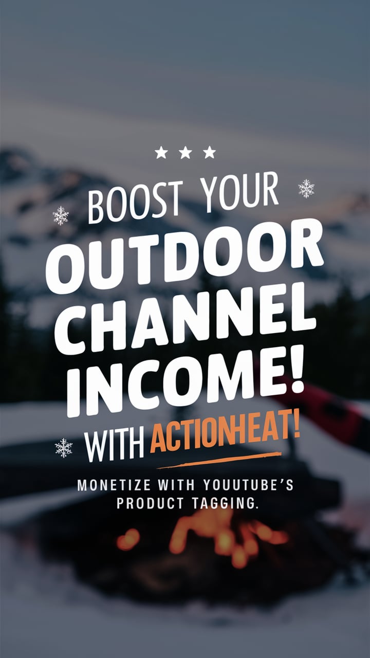 ActionHeat Affiliate Program: Boost Your Outdoor Adventure Channel's Income with YouTube's Product Tagging 15 By partnering with ActionHeat and utilizing the YouTube affiliate program, you can turn your passion for outdoor adventures into a profitable venture.