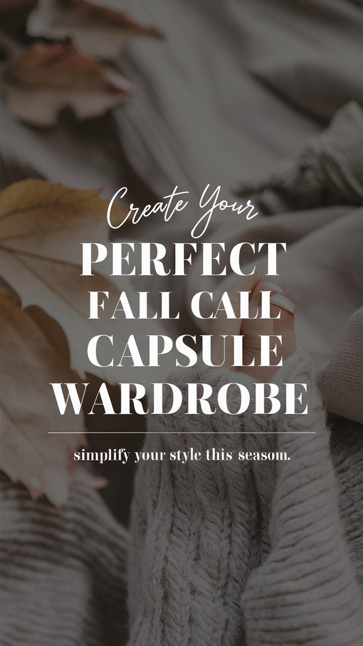 Let's explore the must-haves for fall together. We'll show you how to build a minimalist wardrobe that matches autumn's beauty.