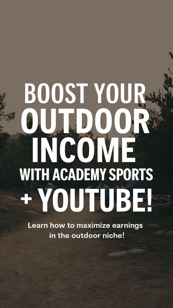 Maximize Your Outdoor Niche Earnings with the Academy Sports + Outdoors Affiliate Program on YouTube 15 The Academy Sports + Outdoors Affiliate Program is a fantastic opportunity for content creators in the outdoor niche to monetize their YouTube channels.