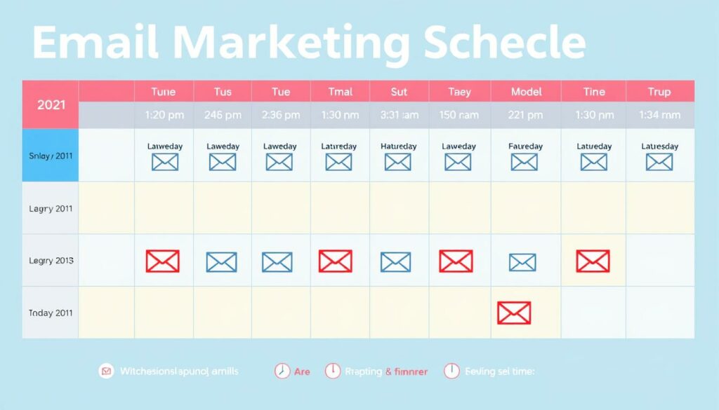 email marketing schedule