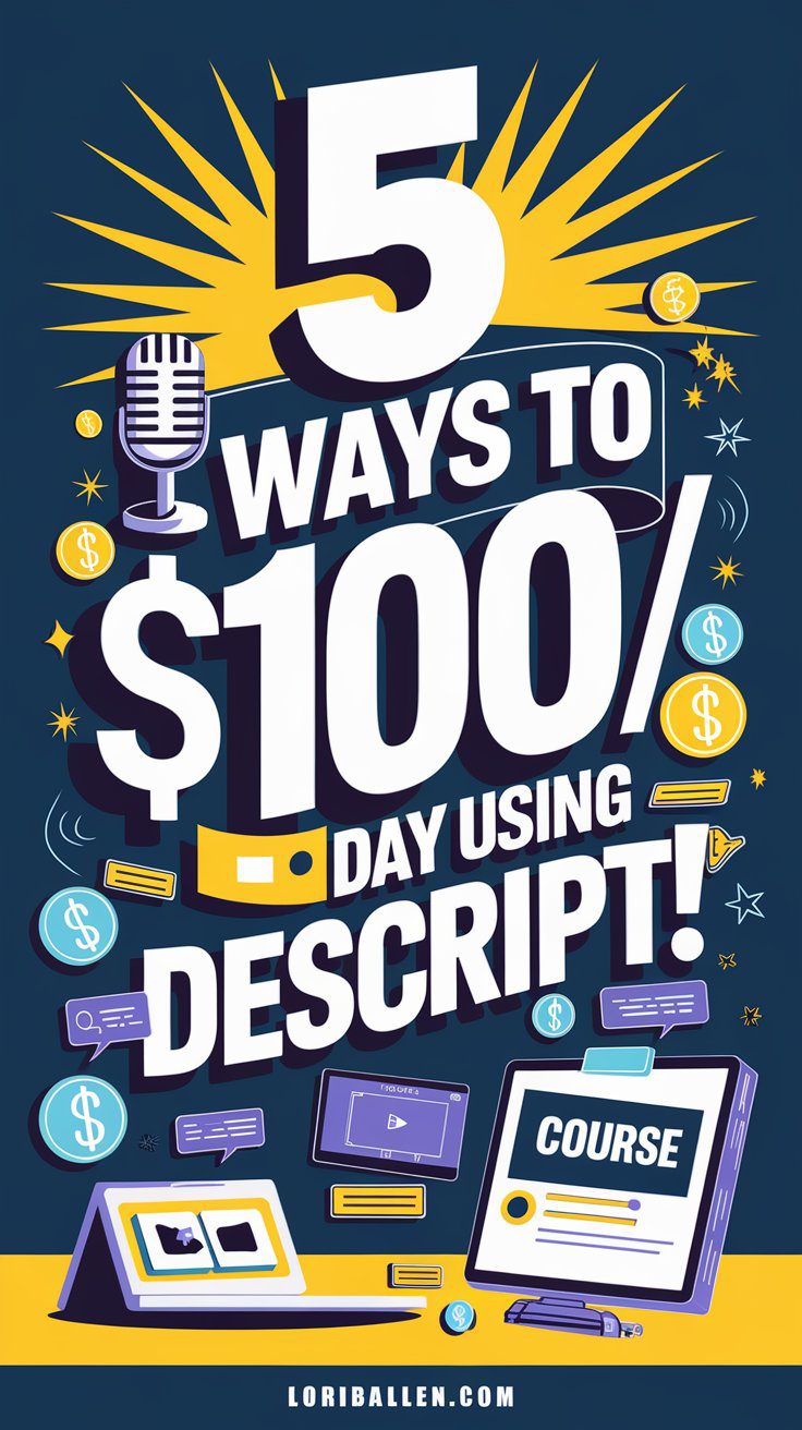 5 Ways to Make $100 Per Day as a Beginner Using Descript 15 Learn how to start making $100/day using Descript! From transcriptions to video editing, these 5 beginner-friendly methods will help you earn online. Whether you’re creating podcasts, repurposing content, or editing videos, Descript makes it simple and achievable. Start today and explore these proven ways to build a sustainable income stream with ease! #MakeMoneyOnline #Descript #SideHustle #ContentCreation #EarnFromHome