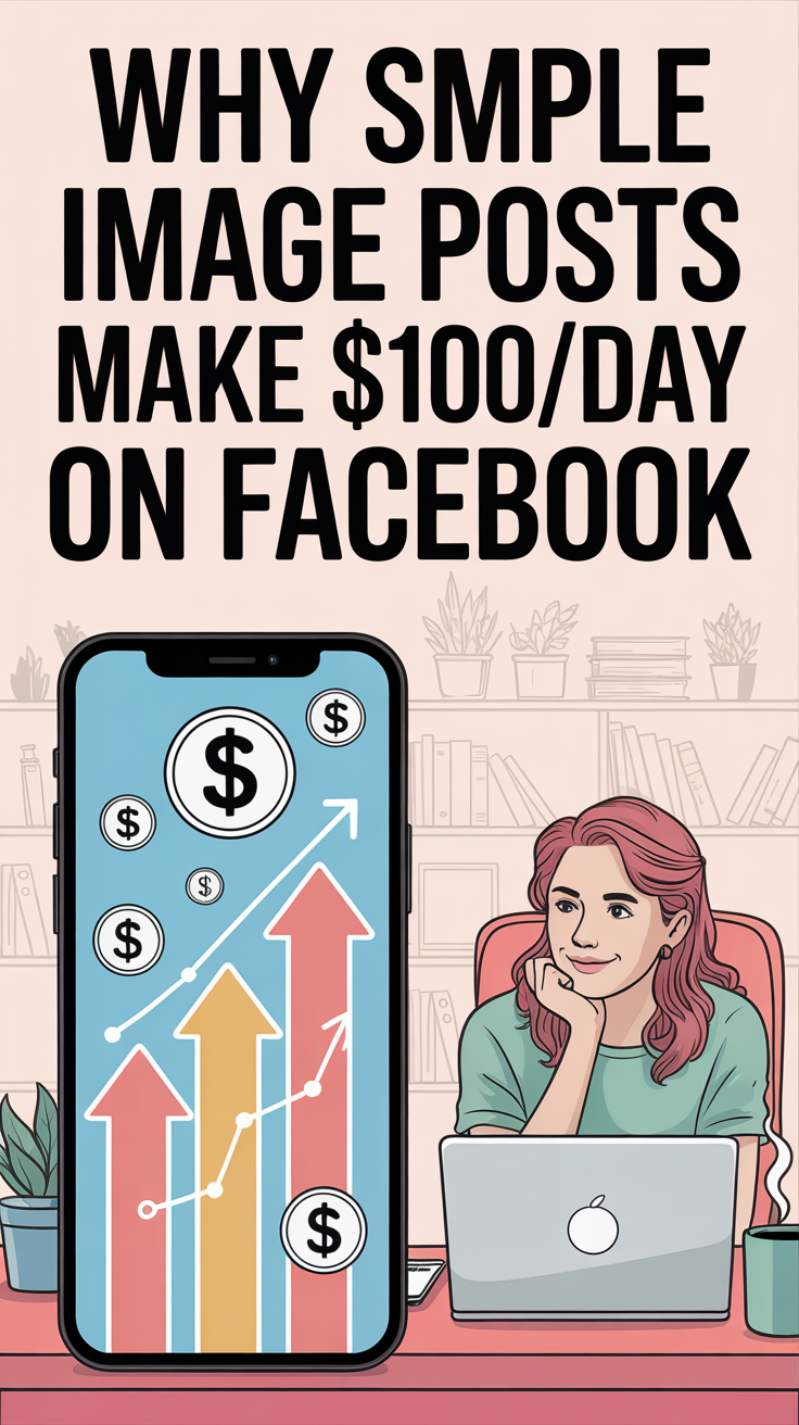 Learn how creators use clean, quote-style Facebook image posts to earn $100+ a day — no videos, no followers, and no face required. This post breaks down the strategy behind high-engagement image content.
