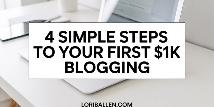 The 4 Steps To Your First $1000 Blogging
