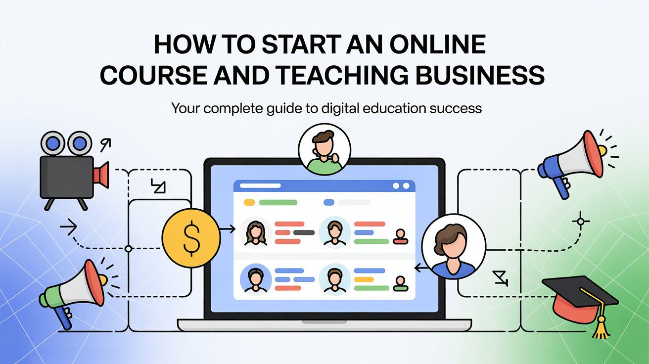 How To Start An Online Course and Teaching Business